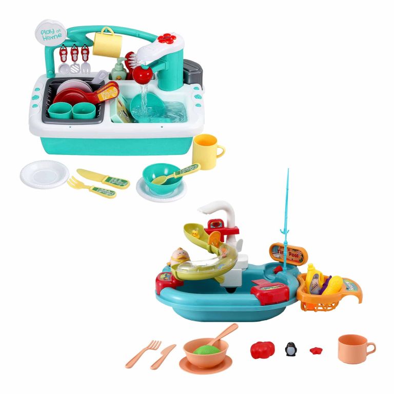 keezi kids pretend kitchen sink and water playset fishing game toys play food keezi kids pretend kitchen sink and water playset fishing game toys play food