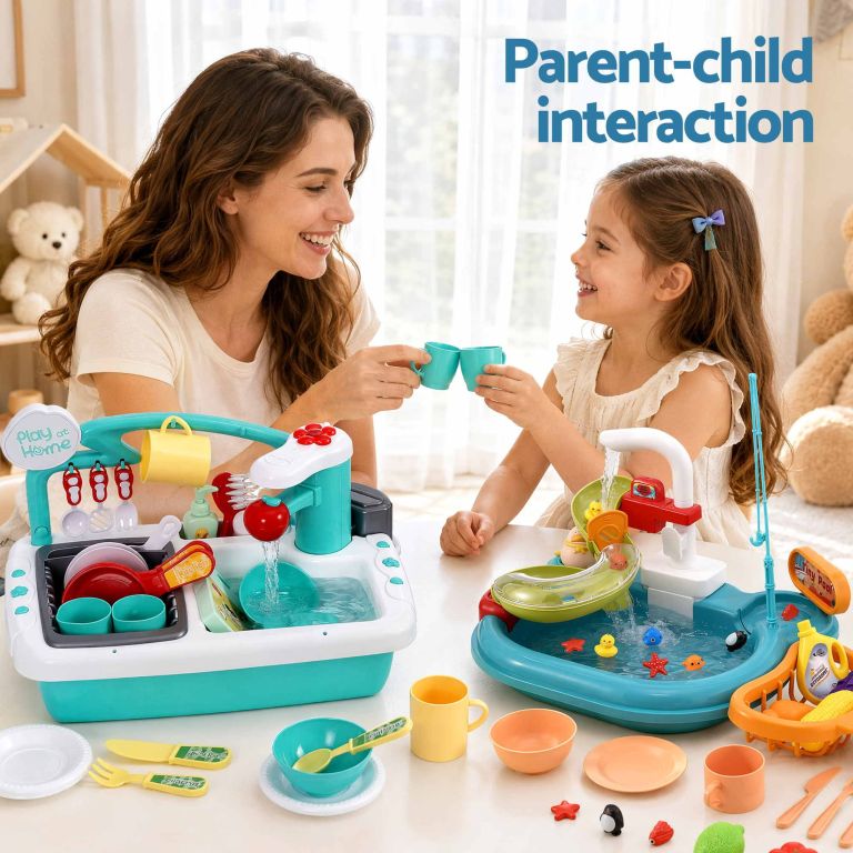 keezi kids pretend kitchen sink and water playset fishing game toys play food keezi kids pretend kitchen sink and water playset fishing game toys play food