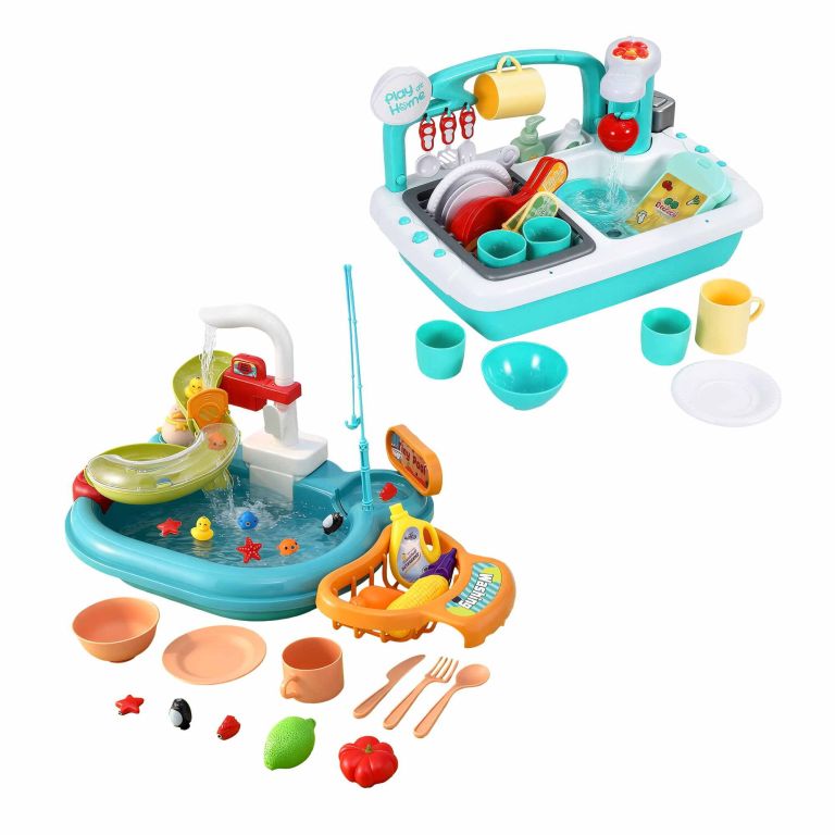 keezi kids pretend kitchen sink and water playset fishing game toys play food keezi kids pretend kitchen sink and water playset fishing game toys play food