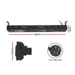 devanti 2pcs electric strip heater radiant infrared heaters 2000w