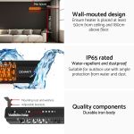 devanti 2pcs electric strip heater radiant infrared heaters 2000w