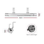 devanti 2pcs electric strip heater radiant infrared heaters remote control 3000w