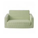 artiss 2 in 1 sofa foam couch with side pocket light green