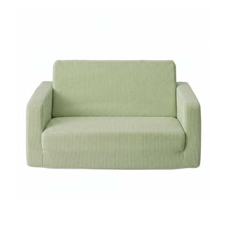 artiss 2 in 1 sofa foam couch with side pocket light green