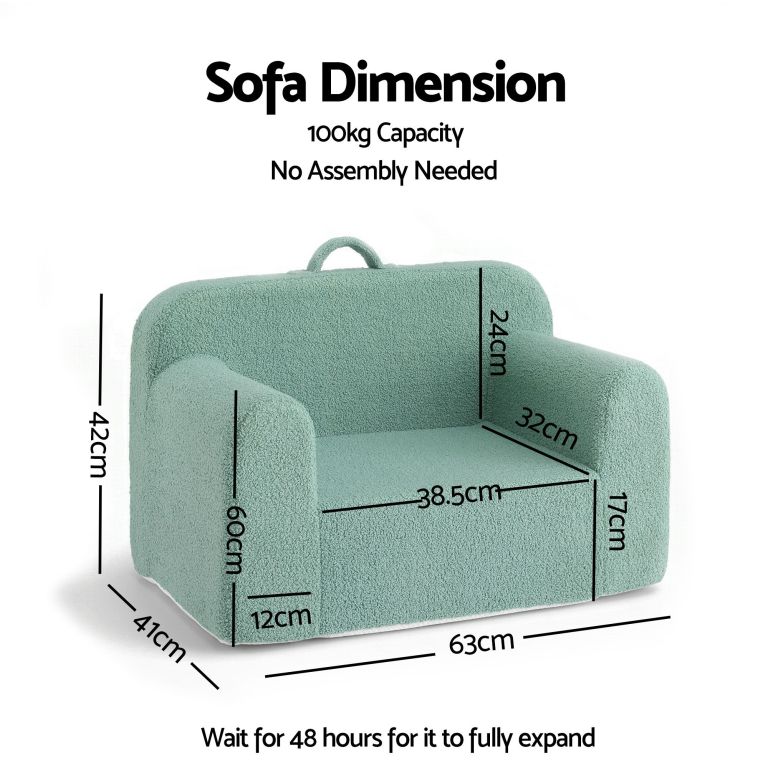 artiss sofa foam couch with carry handle mint green artiss sofa foam couch with carry handle mint green