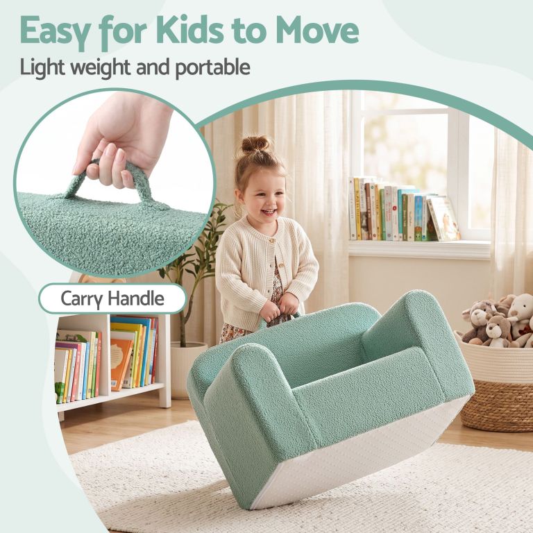artiss sofa foam couch with carry handle mint green artiss sofa foam couch with carry handle mint green