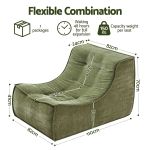 artiss floor sofa armless chenille no assembly removable cover green artiss floor sofa armless chenille no assembly removable cover green
