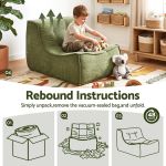 artiss floor sofa armless chenille no assembly removable cover green artiss floor sofa armless chenille no assembly removable cover green