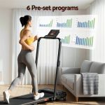 everfit 3 in 1 walking pad treadmill 12% incline foldable under desk treadmills for home gym with 40cm wide belt black
