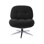 artiss swivel chair nursing armchair lounge corduroy steel star base black