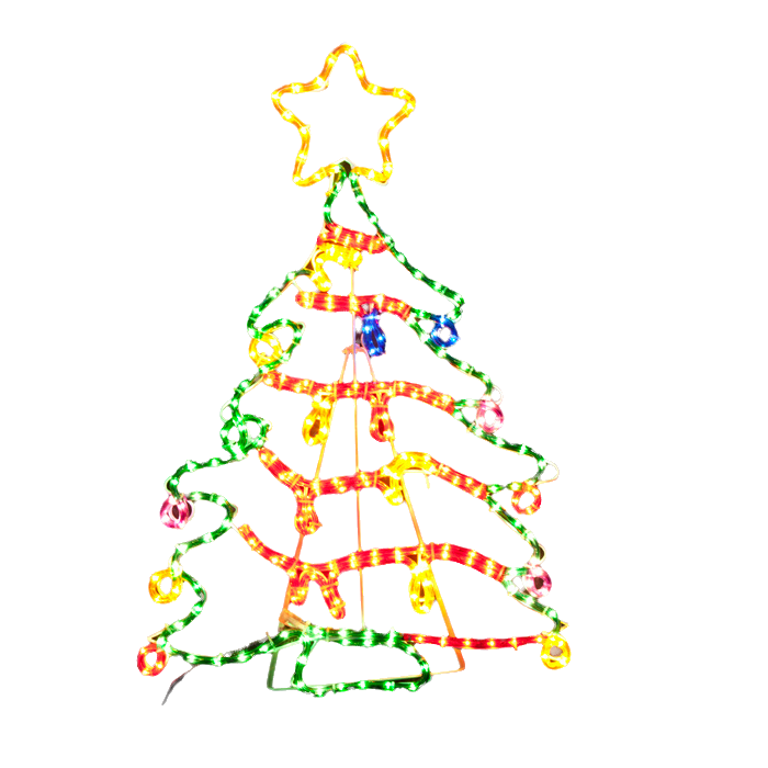 samland christmas tree motif rope light large 118cm height