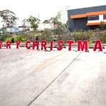 samland merry christmas commercial led light and garland display