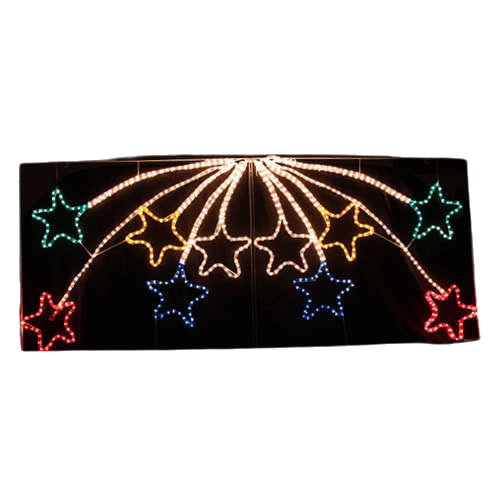 samland led animated 10 stars motif rope light for christmas 2.2m