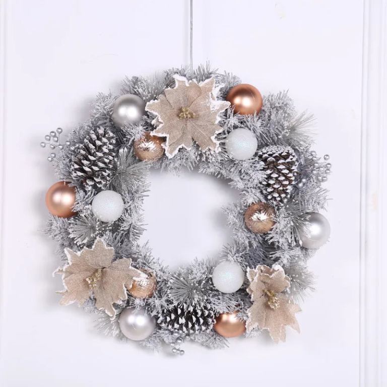 pine cone christmas wreath home decoration