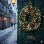 christmas wreath pre lit pine cone led decoration christmas wreath pre lit pine cone led decoration
