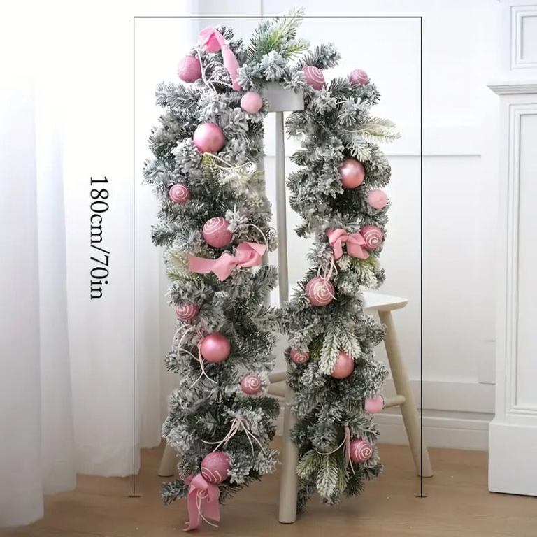 artificial christmas wreath pink garland artificial christmas wreath pink garland