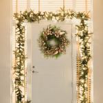 classic christmas wreath golden leaves and berries classic christmas wreath golden leaves and berries