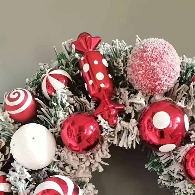 classic flocked christmas wreath door & wall decor classic flocked christmas wreath door & wall decor