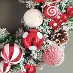 classic flocked christmas wreath door & wall decor classic flocked christmas wreath door & wall decor