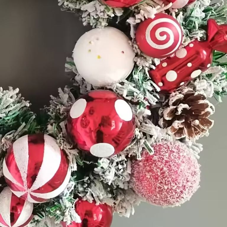 classic flocked christmas wreath door & wall decor classic flocked christmas wreath door & wall decor