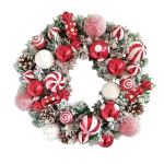 classic flocked christmas wreath door & wall decor classic flocked christmas wreath door & wall decor