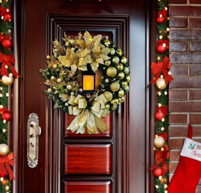 snowman fruit nut christmas wreath