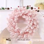 pink snowy pine christmas wreath pink snowy pine christmas wreath