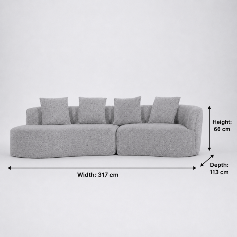 arco 3 seater compressed sofa