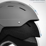 outdoormaster kelvin ii ski snow sport helmet | adjustable dial fit snowboard helmet for men women & youth,astm certified,14 vents matte gray m