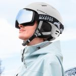 outdoormaster kelvin ii ski snow sport helmet | adjustable dial fit snowboard helmet for men women & youth,astm certified,14 vents matte white l