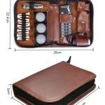 golf gifts for men and women, golf accessories set with hi end case, golf balls, rangefinder, golf tees, brush, multifunctional divot knife, scorer, golf ball clamp
