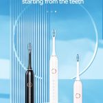 sonic electric toothbrush with 6 modes for professional dental care, deep cleaning and gum protection, ultra long battery life up to 180 days/white 4 brush head+storage box