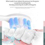 sonic electric toothbrush with 6 modes for professional dental care, deep cleaning and gum protection, ultra long battery life up to 180 days/white 4 brush head+storage box