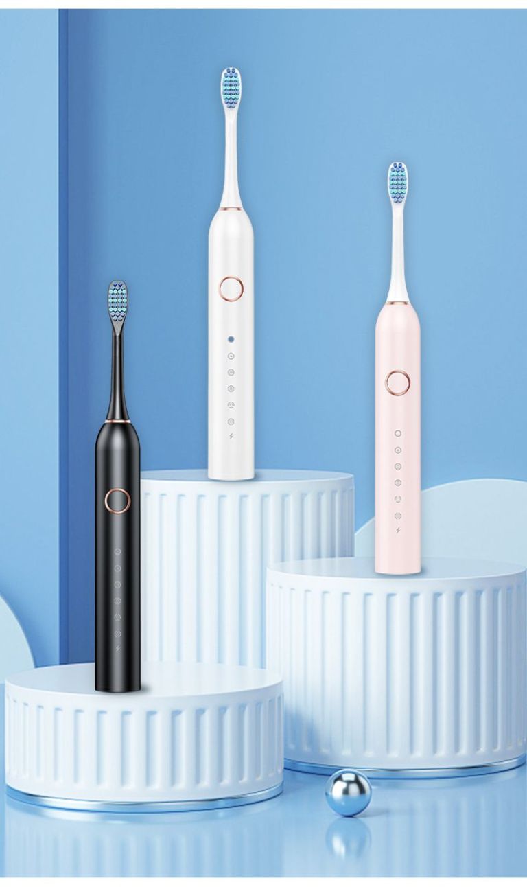 sonic electric toothbrush with 6 modes for professional dental care, deep cleaning and gum protection, ultra long battery life up to 180 days/white 4 brush head+storage box