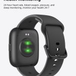 smartwatch voice assistant bluetooth calling health monitoring step tracking message alerts/black smartwatch voice assistant bluetooth calling health monitoring step tracking message alerts/black