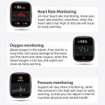 smartwatch voice assistant bluetooth calling health monitoring step tracking message alerts/blue