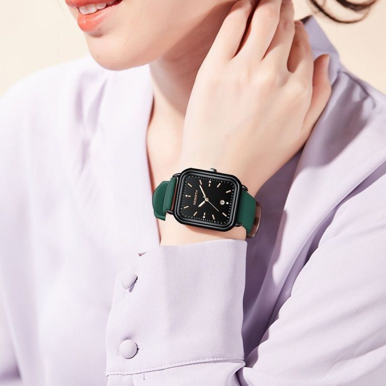 elegant retro preppy style women's quartz watch square black dial with pink silicone strap, zinc alloy case, non rechargeable battery/black elegant retro preppy style women's quartz watch square black dial with pink silicone strap, zinc alloy case, non rechargeable battery/black