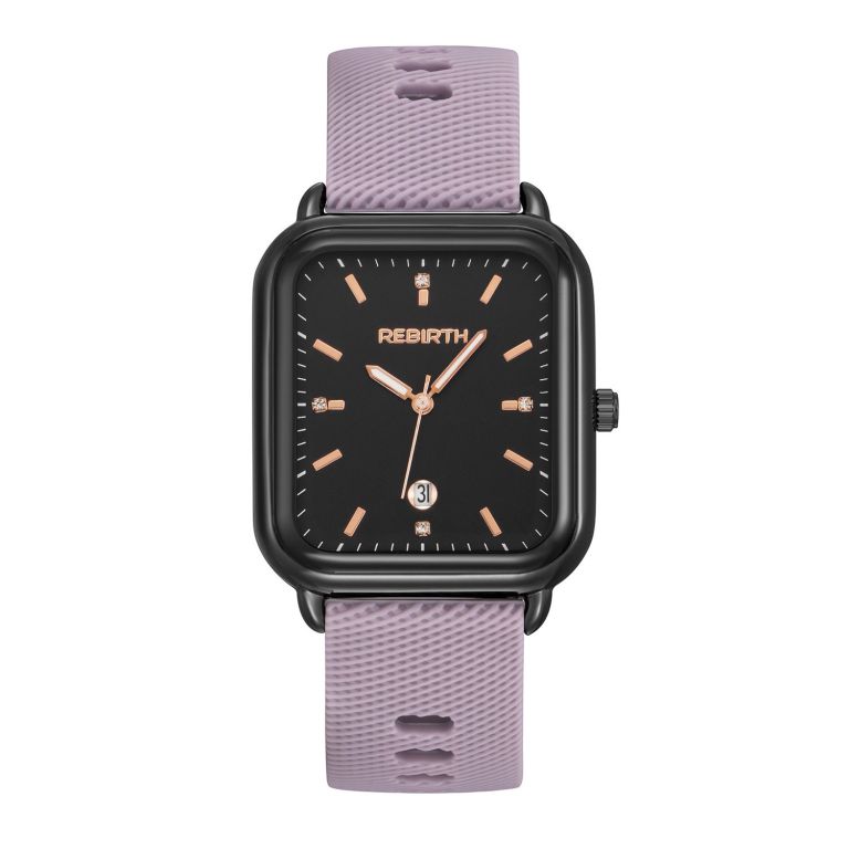 elegant retro preppy style women's quartz watch square black dial with pink silicone strap, zinc alloy case, non rechargeable battery/pink elegant retro preppy style women's quartz watch square black dial with pink silicone strap, zinc alloy case, non rechargeable battery/pink