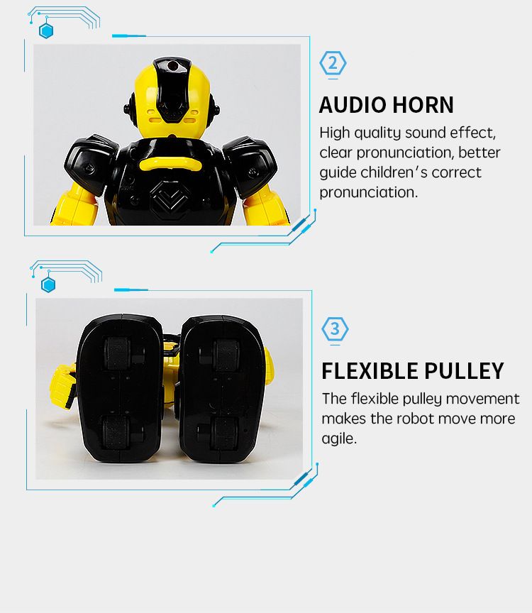 intelligent induction robot(yellow): your child's tech enlightenment companion, an early learning assistant that makes education fun/yellow