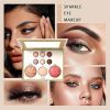 3pcs baking makeup palette includes brush, facial powder, powder blusher eye shadow, multi product palette for eyelid brightening & face contouring, for daily use or dating