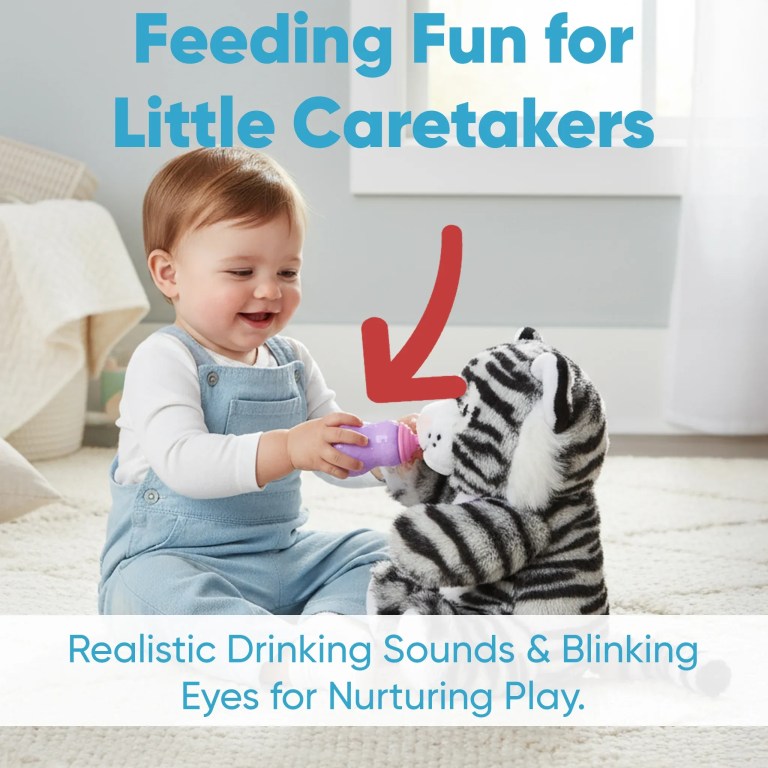 interactive tiger plush feeding & sleeping simulation toy interactive tiger plush feeding & sleeping simulation toy