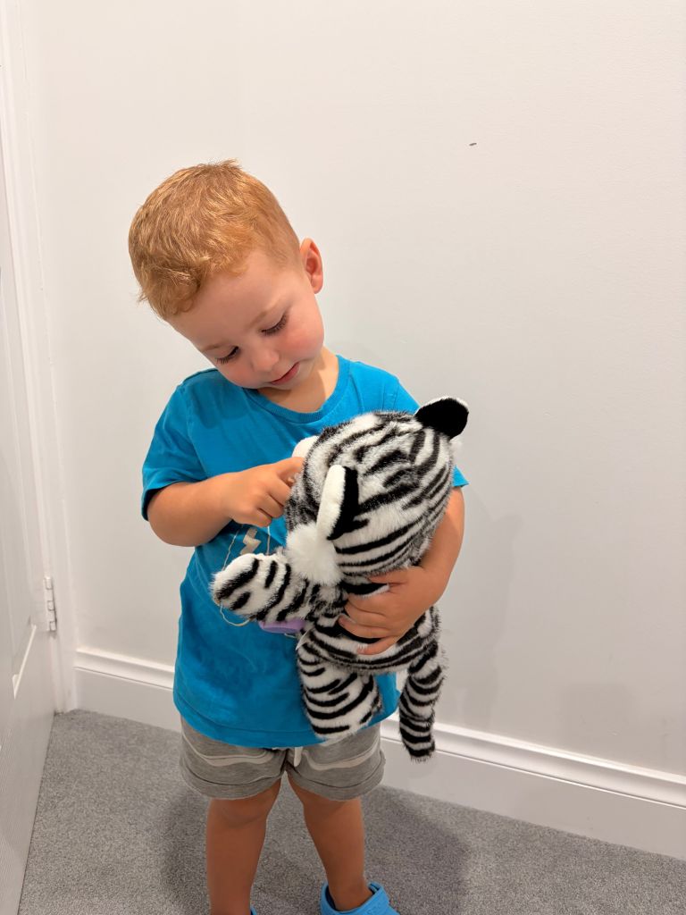 interactive tiger plush feeding & sleeping simulation toy interactive tiger plush feeding & sleeping simulation toy
