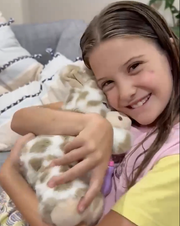 interactive giraffe plush feeding & sleeping simulation toy