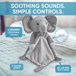 ellie the elephant white noise & lullaby comforter ellie the elephant white noise & lullaby comforter