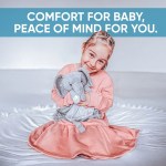 ellie the elephant white noise & lullaby comforter ellie the elephant white noise & lullaby comforter