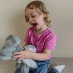 ellie the elephant white noise & lullaby comforter ellie the elephant white noise & lullaby comforter