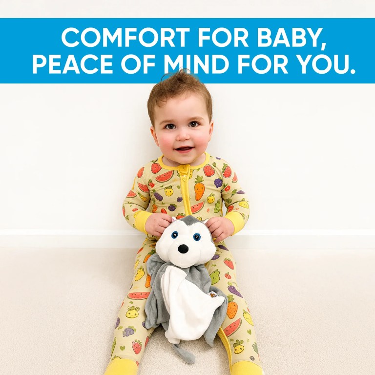 harli the husky white noise & lullaby comforter harli the husky white noise & lullaby comforter