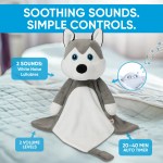 harli the husky white noise & lullaby comforter harli the husky white noise & lullaby comforter