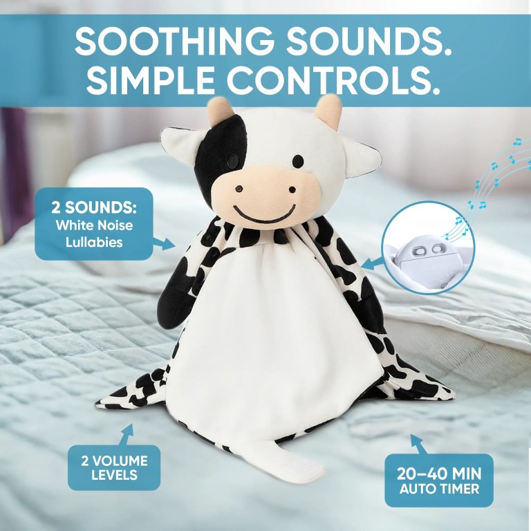 lylah the cow white noise & lullaby comforter lylah the cow white noise & lullaby comforter