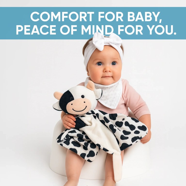 lylah the cow white noise & lullaby comforter lylah the cow white noise & lullaby comforter